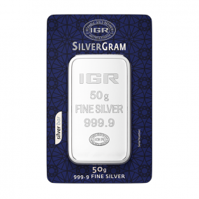 50 gr 999.9 Saf İAR Külçe Gümüş