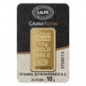 10 gr 24 Ayar İAR Gram Külçe Altın