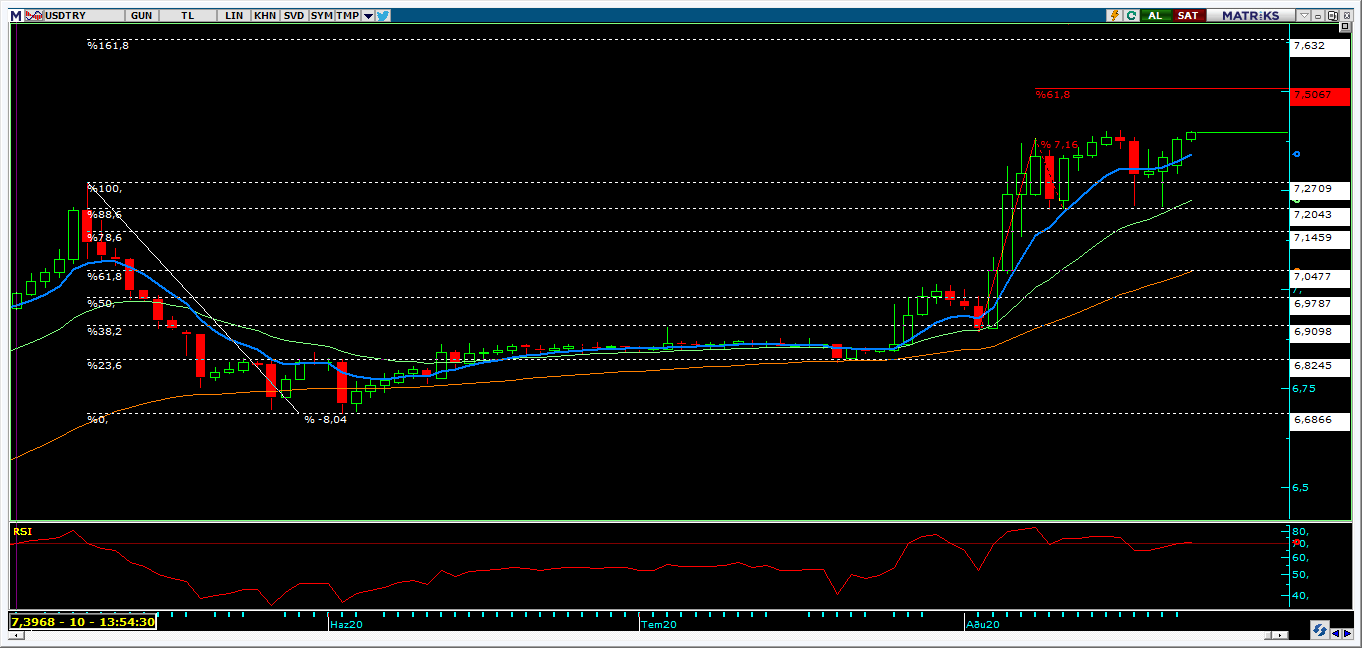 DOLAR/TL`DE TEKNİK GÖRÜNÜM